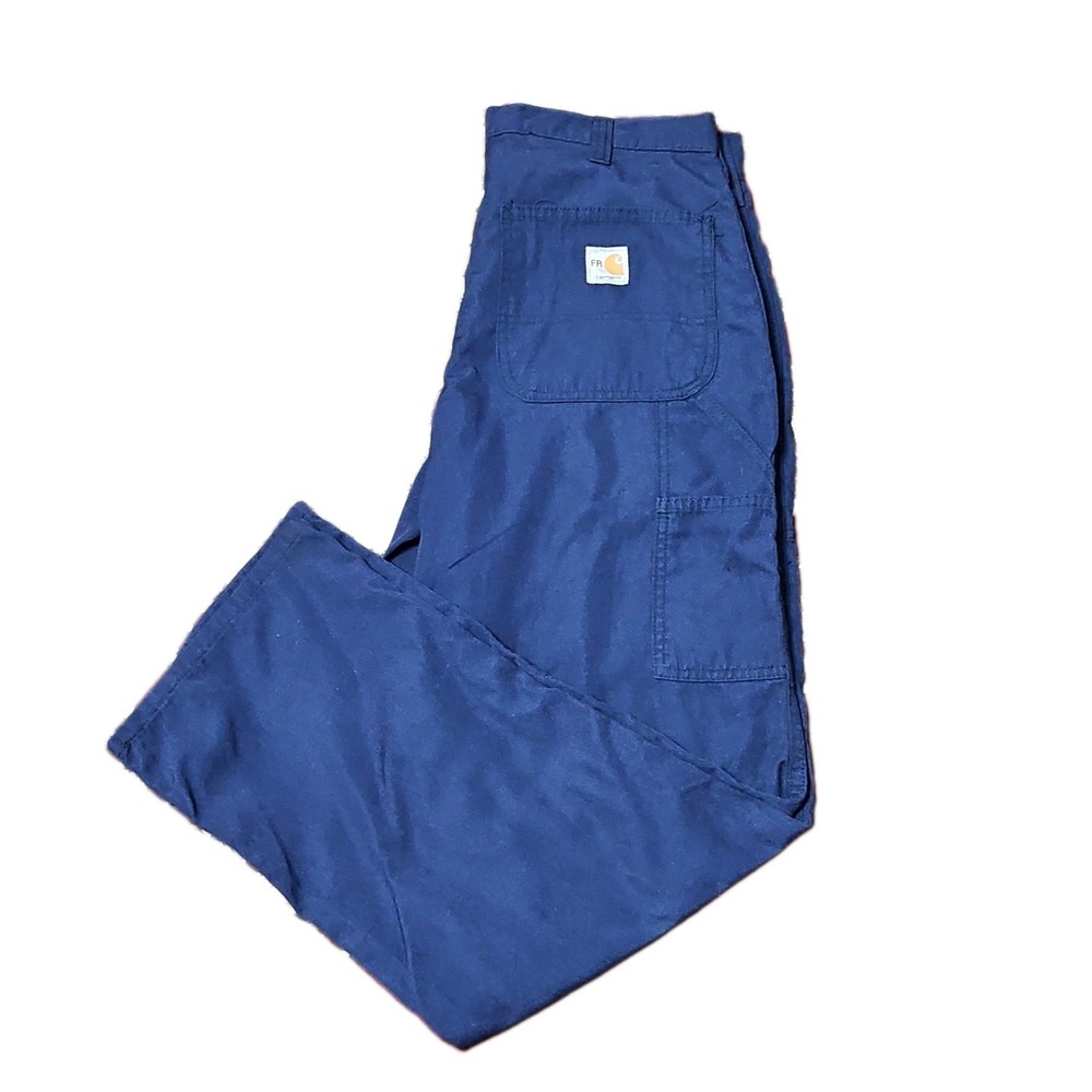 Carhartt FR CAT2 Flame Resistant Men's 32X32 NAVY BLUE Cotton Pants